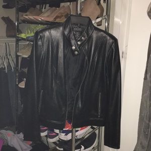 Faux leather jacket